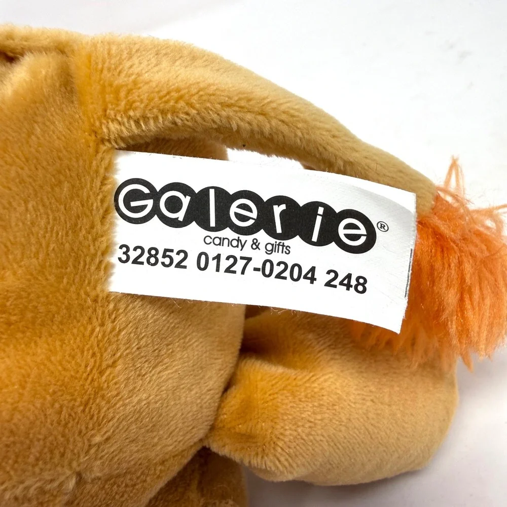 Galerie Reeses Lion Plush Orange Heart Shaped Mane Stuffed Animal Toy 11 Inch